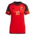 Belgien Eden Hazard #10 Hemmakläder Dam VM 2022 Kortärmad